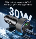 ⁦شاحن سيارة ثلاثي المنافذ⁩ - الصورة ⁦5⁩