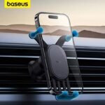 ⁦استاند جوال للسيارة مع شحن لاسلكي يثبت على فتحة المكيف⁩ - الصورة ⁦3⁩